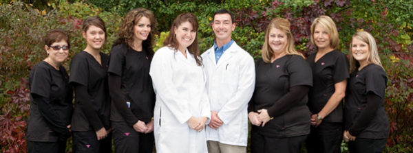 walbridge team outside of family dental care office