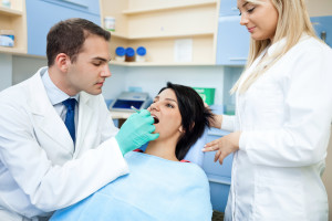 Woman at Dental Office